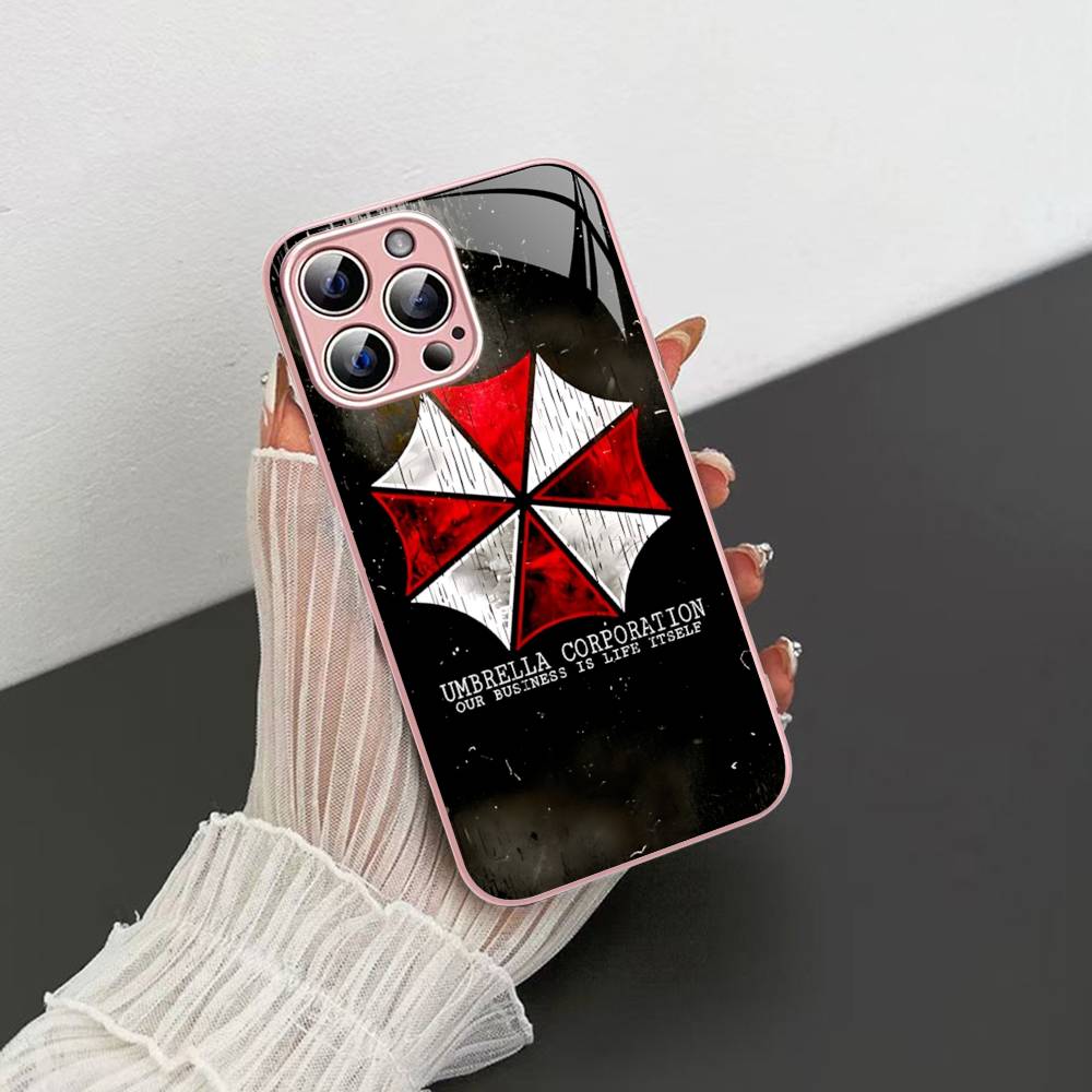 Movie U-Umbrella C-Corporation Logo Tempered Glass For Iphone 14 13 12 11 Pro Mini XS MAX 14Plus X XS XR Fundas