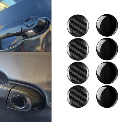 4pcs Car Door Keyhole Stickers Key Hole Lock Protection Sticker Decor Decals Auto Accessories