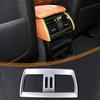ABS Silver Rear Air Vent Outlet Cover Trim Frame For BMW X5 X6 F15 F16 2014-18