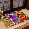 One Piece Luffy Themed Anti-Slip Rugs - Polyester Home Decor, Suitable for Bedrooms, Living Rooms, Doorways, Studios, and Decorations