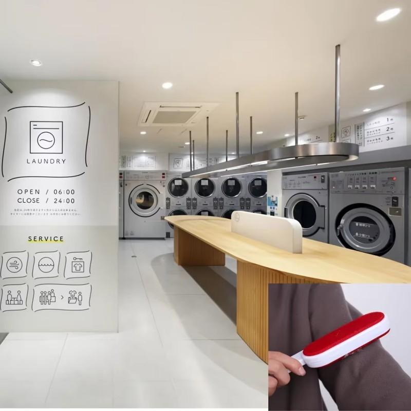 Samoczyszczący wałek do zbierania kłaczków 2-stronna szczotka do odkurzania szczotka do usuwania sierści zwierząt usuwanie sierści psa kota z sofy dywanu ubrań