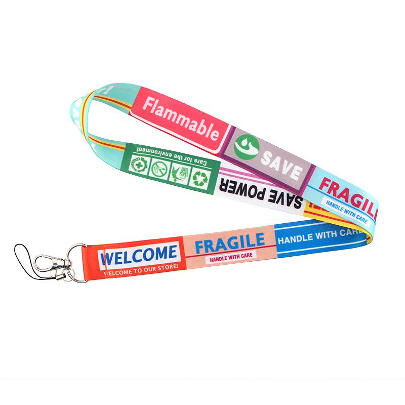 Șnur personalizat cu citate despre viață: Curea de telefon cu logo și suport pentru legitimație