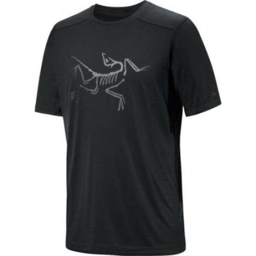 Arcteryx Men Ionia Merino Wool Logo Shirt Ss Black Atpsm06796blk S