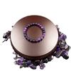 Purple Dragon Stone Adjustable Beaded Bracelet with Elastic Cord