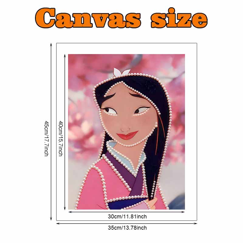 Disney Pearl Painting Mulan Art Kit Adult Beginner Home Wall Decor Special Shape