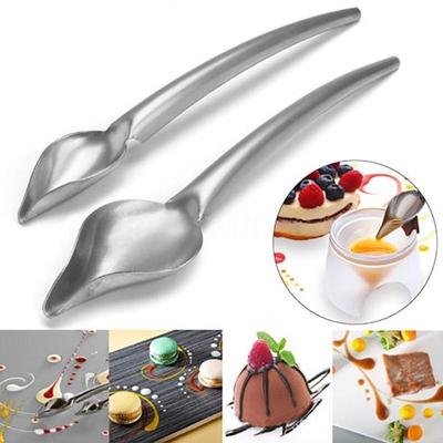 Colher de chocolate de aço inoxidável faça você mesmo Bloom Flower Decoration Tool