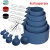10-Piece Stainless Steel & Plastic Measuring Cups and Spoons Set - Essential Baking Utensils for Cake and Bread
