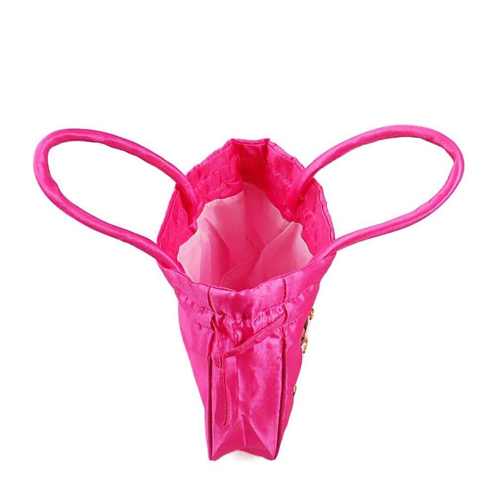 Leaf Hanfu Drawstrings Bag Ethnic Style Small Purse Wallet Retro Embroidery Flower Handbag Daily