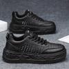 Casual sports hollow men's shoes summer new breathable punching fashion little white shoes personalized thick sole heightening shoes board shoes