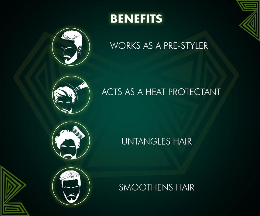 UrbanGabru Hair Serum for Men & Women | Heat Protectant | Pre Styler | Instant Shine & Smoothness | Soft & Silky Touch | 100 ml
