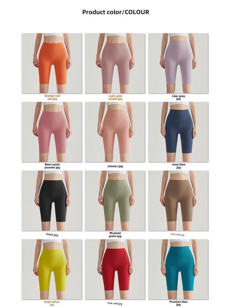 High-Waist Hip-Lifting Yoga Shorts for Women - Prevents Summer Mishaps, Perfect for Cycling and Fitness