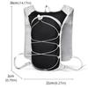 Reflective Running Vest Breathable Running Bag Running Water Bottle Storage Vest  for Outdoors