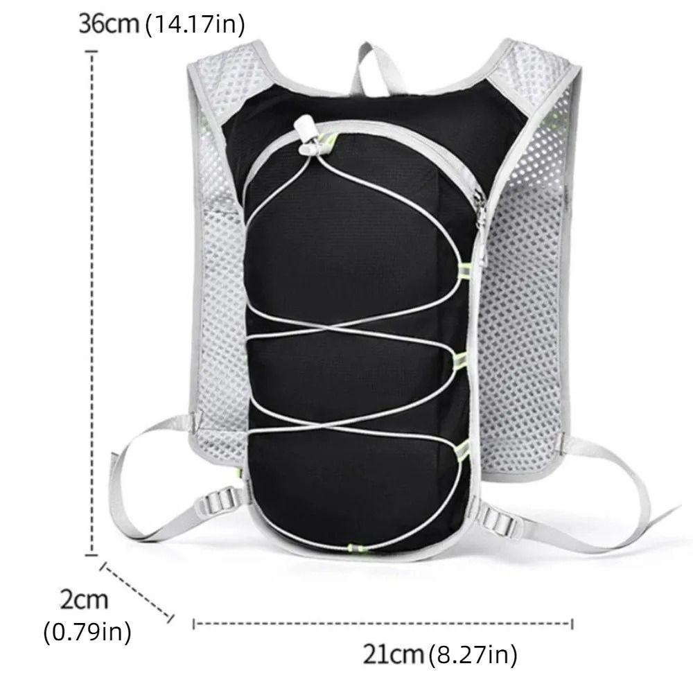 Reflective Running Vest Breathable Running Bag Running Water Bottle Storage Vest  for Outdoors