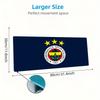 Fenerbahçe Sports Club Large Size Mouse Pad Large Gaming Table Cushion Non-slip Laptop Tablet Big Mousepad XXL Mat Mini PC Playmat With Lock edge