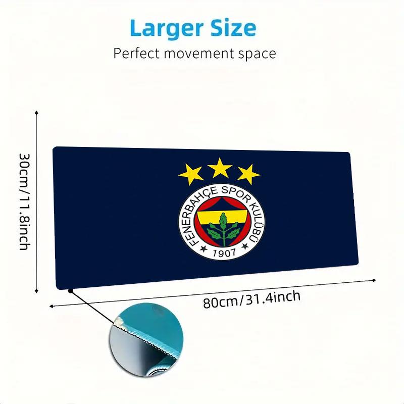 Fenerbahçe Sports Club Large Size Mouse Pad Large Gaming Table Cushion Non-slip Laptop Tablet Big Mousepad XXL Mat Mini PC Playmat With Lock edge