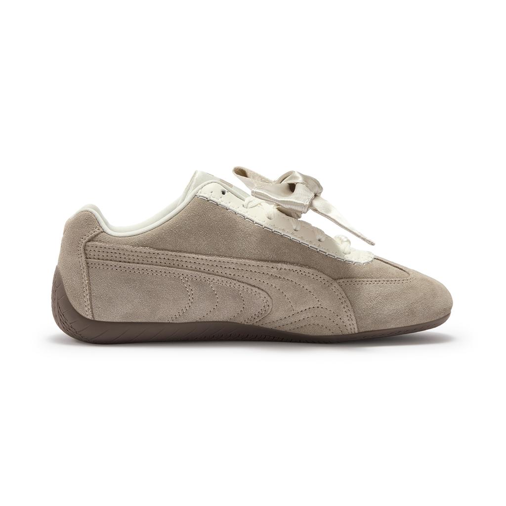 Puma Speedcat Bloom Comfortable Versatile Lifestyle Shoes Women sneaker Light-Brown 410083-01