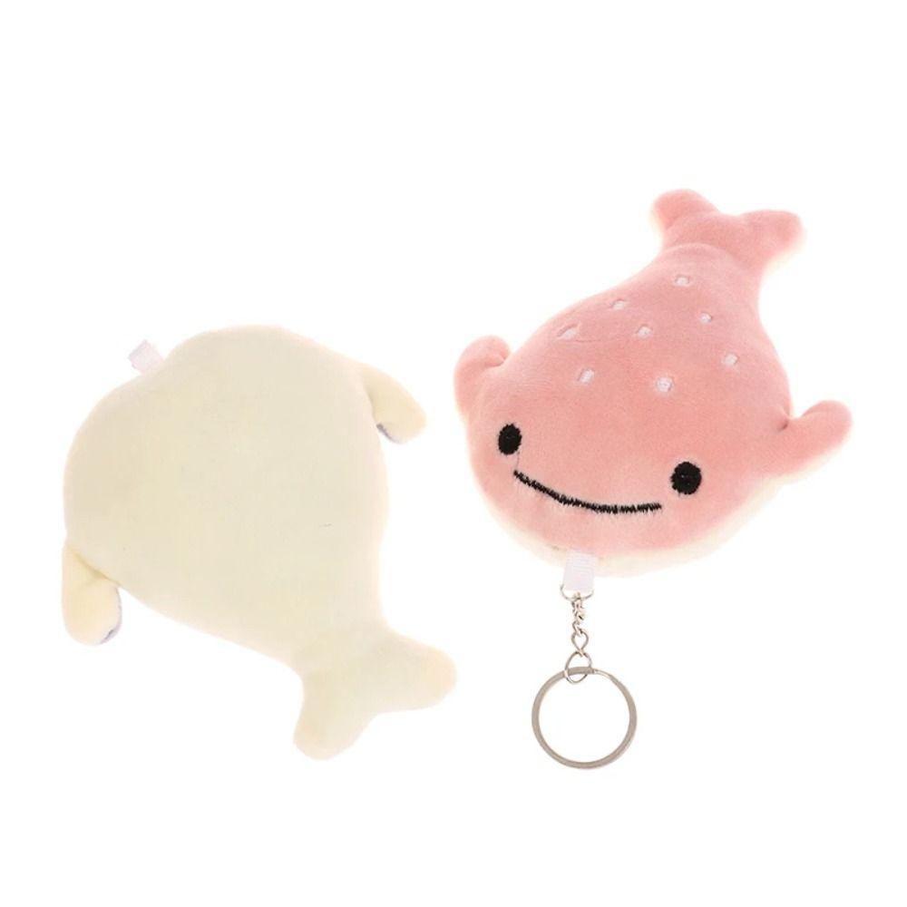 Soft Stuffed Animal Whale Doll Plush Whale Pendant Cartoon Whale Keychain Friends Birthday Gifts