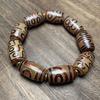 Portrait Dzi Bead Bracelet Bracelet Jewelry Men's and Women's Agate Chalcedony Bracelet
