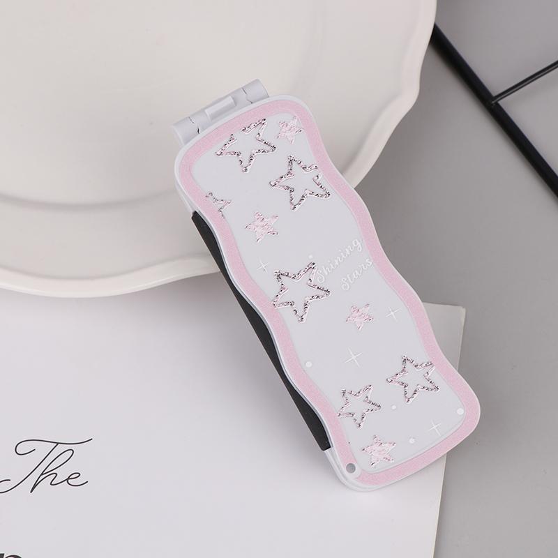 Mini-Haarbürste, faltbarer Massagekamm, Kopfmassage, antistatisch, tragbare Reise-Haarbürste, Mädchen-Haarkämme mit Spiegel