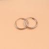 Simple Korean Style Minimalist Geometric U Shaped Silver Plated Earrings For Women