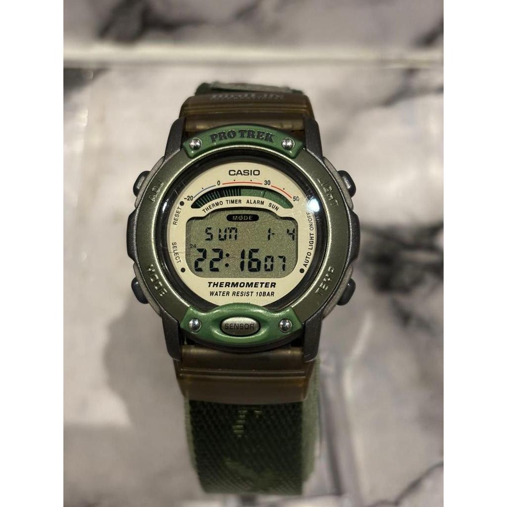 Used CASIO PRO TREK PRL-10 watch, new battery replaced