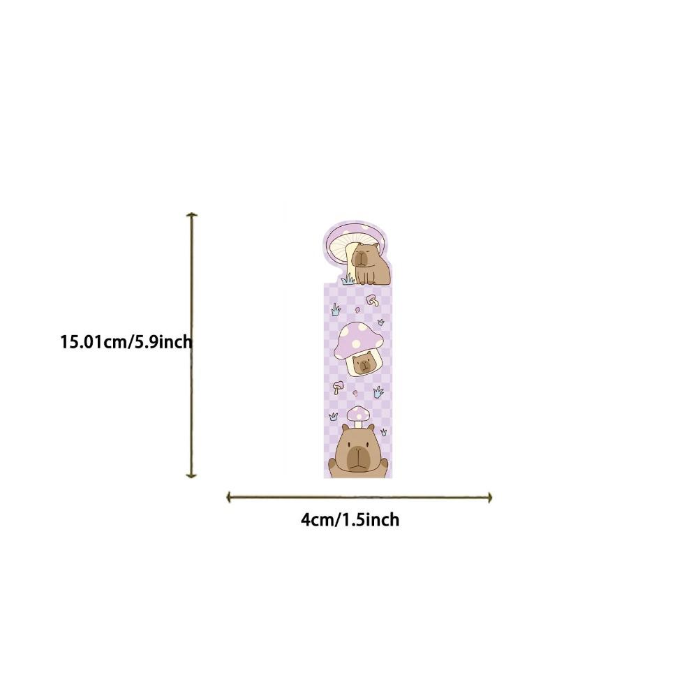 Capybara Paper Bookmarks Assorted Fruit Animal Scenery Page Markers For Book Lovers Students Reading Accessory School Stationery