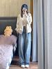 Women's Retro Corduroy Patchwork Baseball Jacket - Spring Fashion, Loose Fit, Casual Top