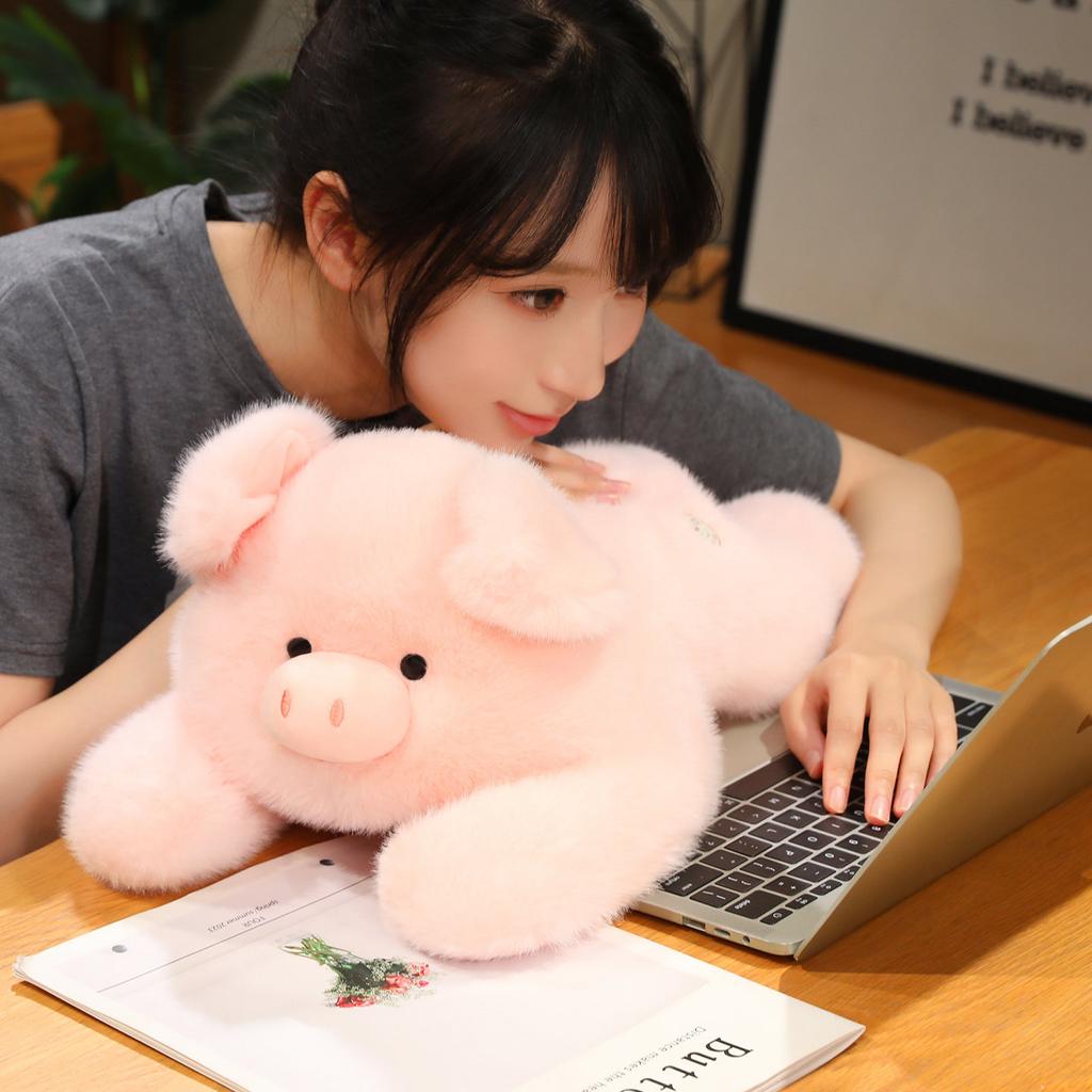 Cute panda doll plush toy cute pig doll children soothing rag doll birthday gift