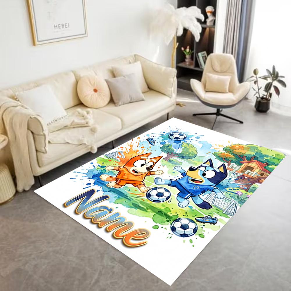 Soccer Fun Personalized Text Area Rug Suitable for Dining Room Hallway Bedrooms Outdoor Anti-slip Rug Office home decor
