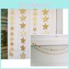 Guirnalda de estrellas de papel de colores, perfecta para la decoración de bodas y fiestas.