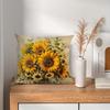 Sunflower Flower Decorative Pillowcase, Ultra-soft Polyester Pillowcase for Living Room Sofa and Car Pillowcase Decoration