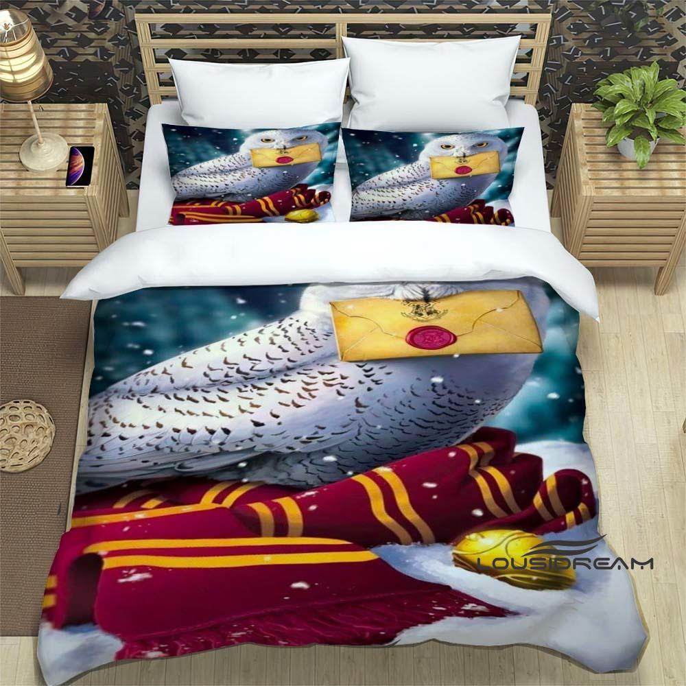 Cute Cartoon Owl Bedding Set (Duvet Cover & Pillowcases) — Perfect for Boys' and Girls' BedroomsCustomizable