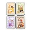 50 Sheets/box Sticker Retro Character Girl's Record Series Retro Iron Box Set Character Account DIY Material Decorative Stickers