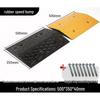 High-Quality Thickened Rubber Speed Bump for Road Safety