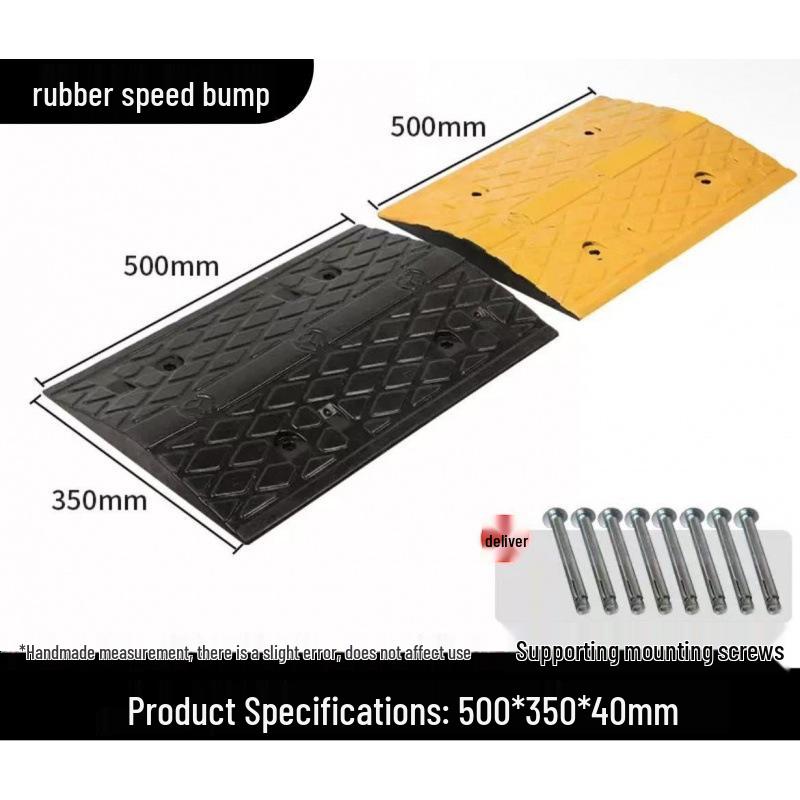 High-Quality Thickened Rubber Speed Bump for Road Safety