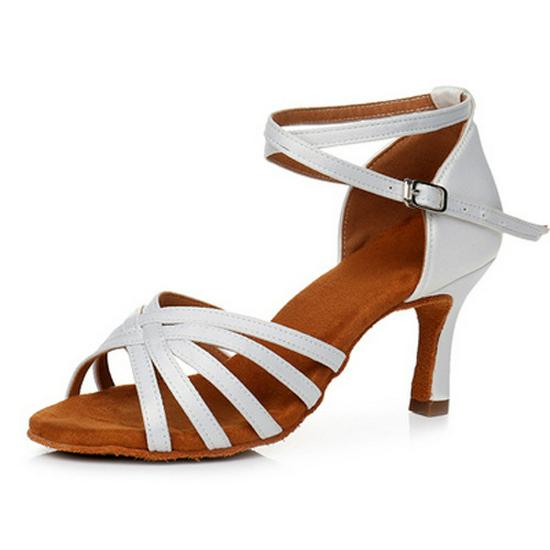 Damen Latein Tanzschuhe - Weiche Sohle, Hoher oder Mittlerer Absatz, Indoor, Schwarz