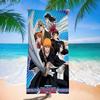 Anime B-Bleach Microfiber Blanket Quick Drying Beach Towels Oversized Printing Super Absorbent Pool Towel Blanket