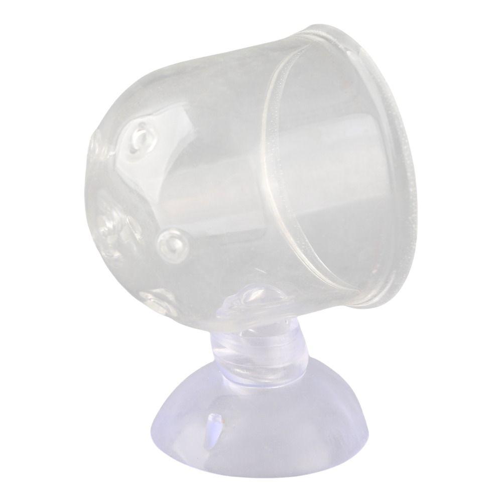 Suction Cup Aquarium Worm Feeder Glass Fish Feeding Cup Accessory Aquarium Feeding Cup  Aquarium