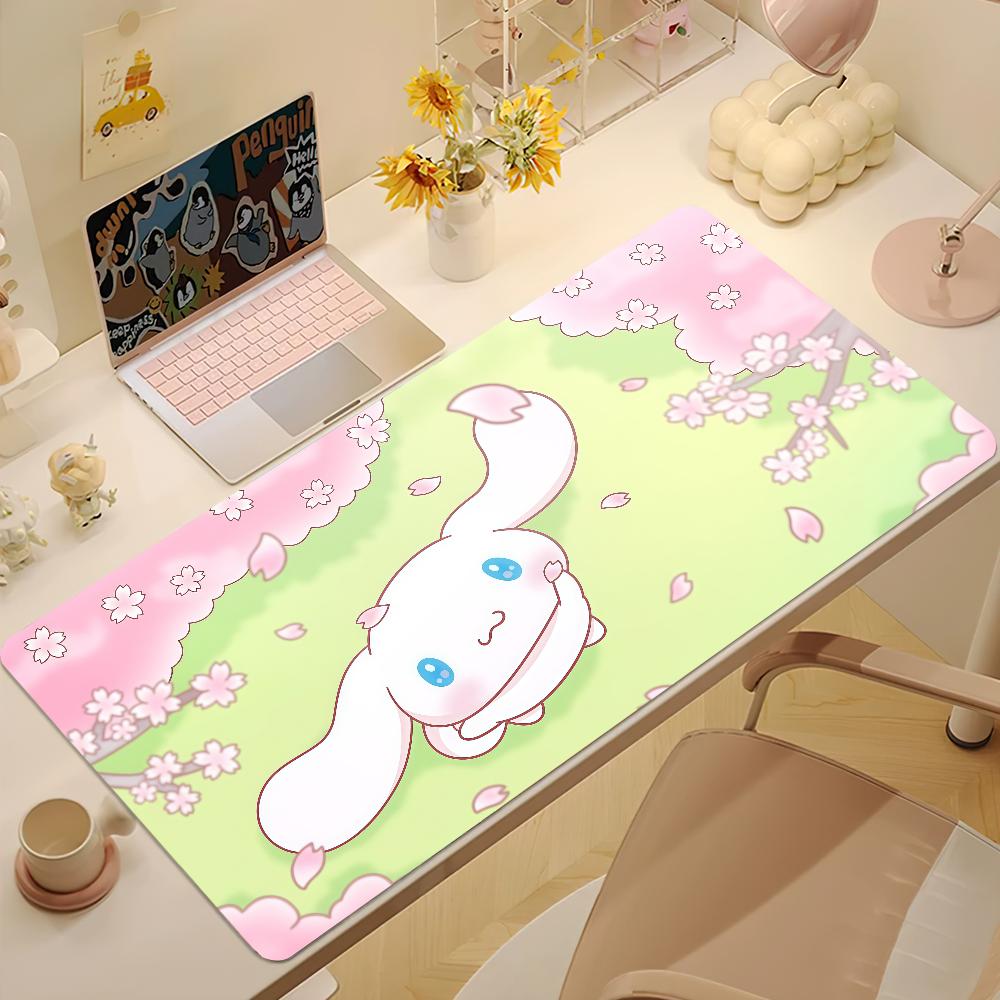 Cute Cartoon CCinnamoroll Mouse Pad Large Nonslip Lockedge Desktop Computer Desk Mat Keyboard MousePad Office Student