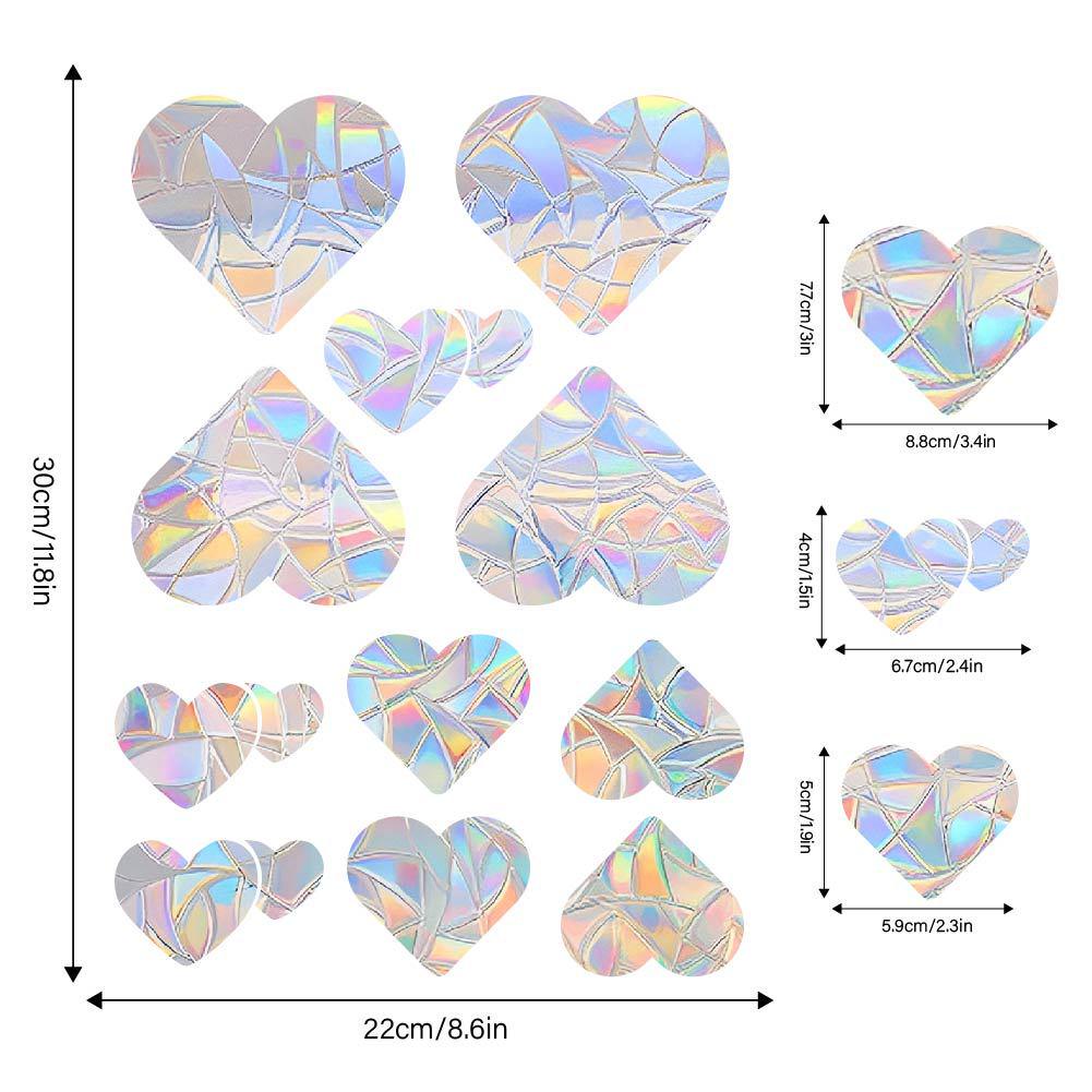 Aike Sun Prism Regenbogen Schmetterling Fensterglas Aufkleber