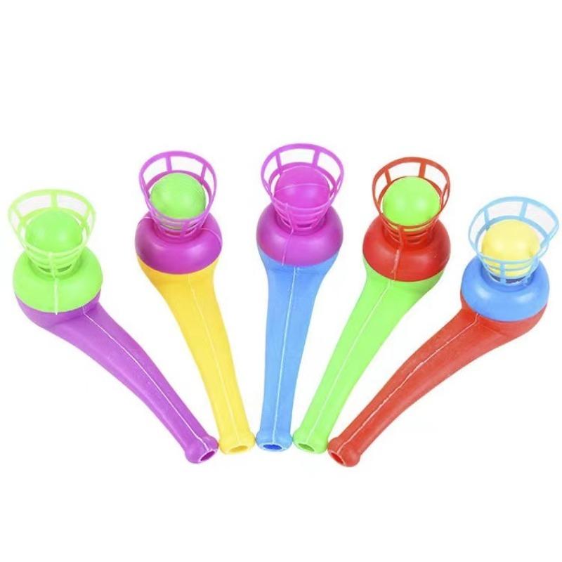 Traditional Plastic Suspension Ball Blowing Toy For Children