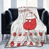 Merry Christmas M-Molangs Blanket Flannel Decoration Breathable Super Warm Throw Blanket for Bed Outdoor Plush Thin Quilt