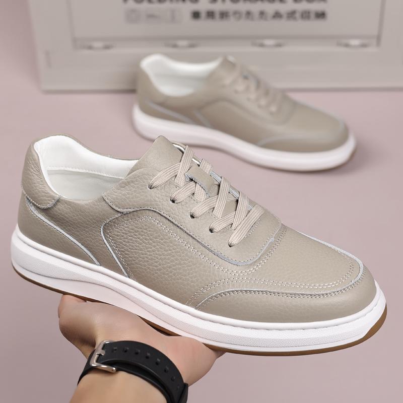 Fashion High End Brand Men's Genuine Leather Shoes Thick Soled Wear-resistant Office Business Casual Shoes Lace Up Men's Sports Shoes