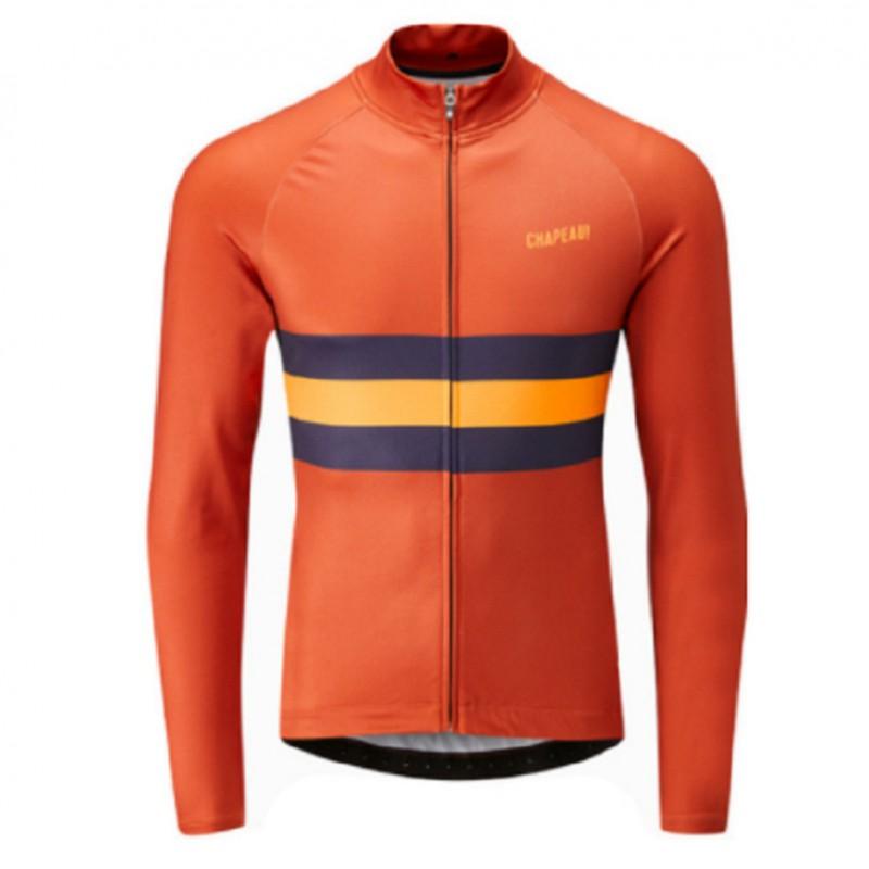 Maglia da Ciclismo a Maniche Lunghe ad Alte Prestazioni per Mountain Bike e Bici da Strada Unisex Traspirante Asciugatura Rapida Design a Strisce