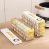 Saver Containers for Refrigerator Dumplings Storage Box with Handle Time Mark Kitchen Stackable Freezer Fridge Organizer