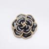 Premium Brooch White Pearl Drip Oil Camellia Black Rose Vintage Suit Big Sweater Pin Accessories