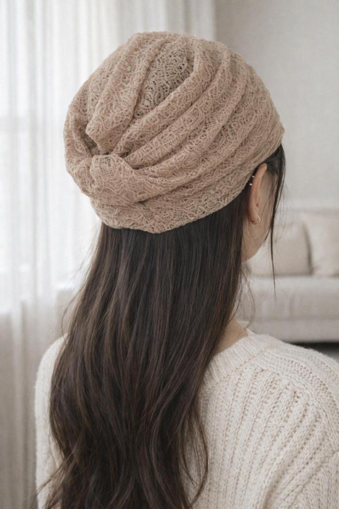Lace Bandana Beanie