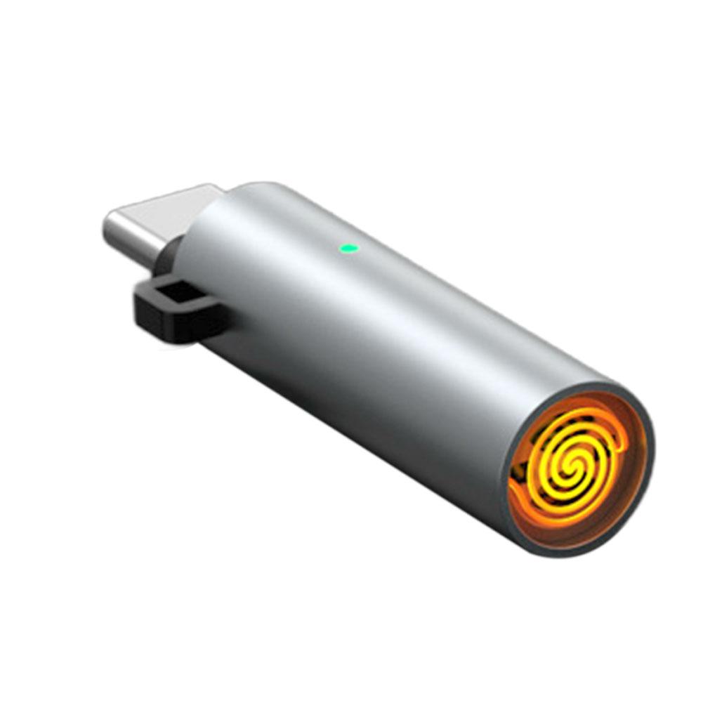 Type C Mini Lighter Blow-to-Ignite Auto Shut-Off for Air Travel Outdoor No Battery No Flame For Easy Carrying And Sto