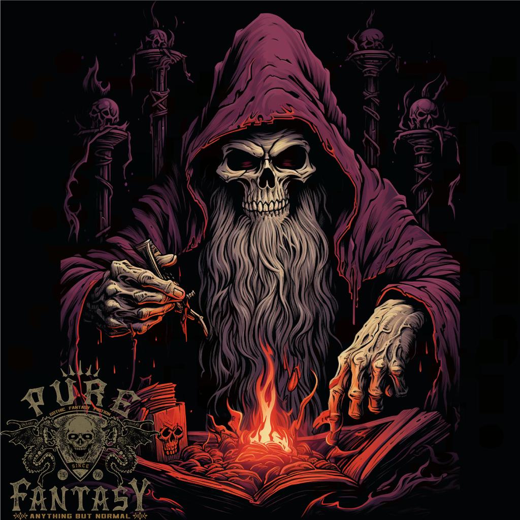 26 Fantasy Wizard Warlock 7 Mens T-Shirt 100% Cotton Unisex T-Shirt