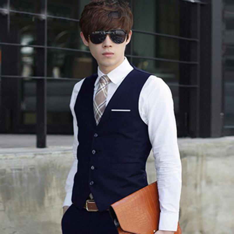 Gilet casual da uomo in stile europeo, ispessito, slim fit